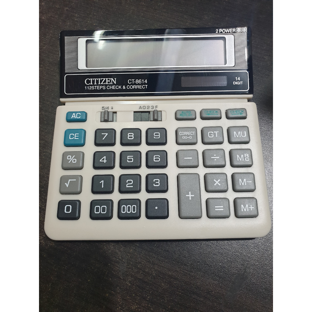

Kalkulator Dagang 14 Digit Citizen CT-8614 Check & Correct