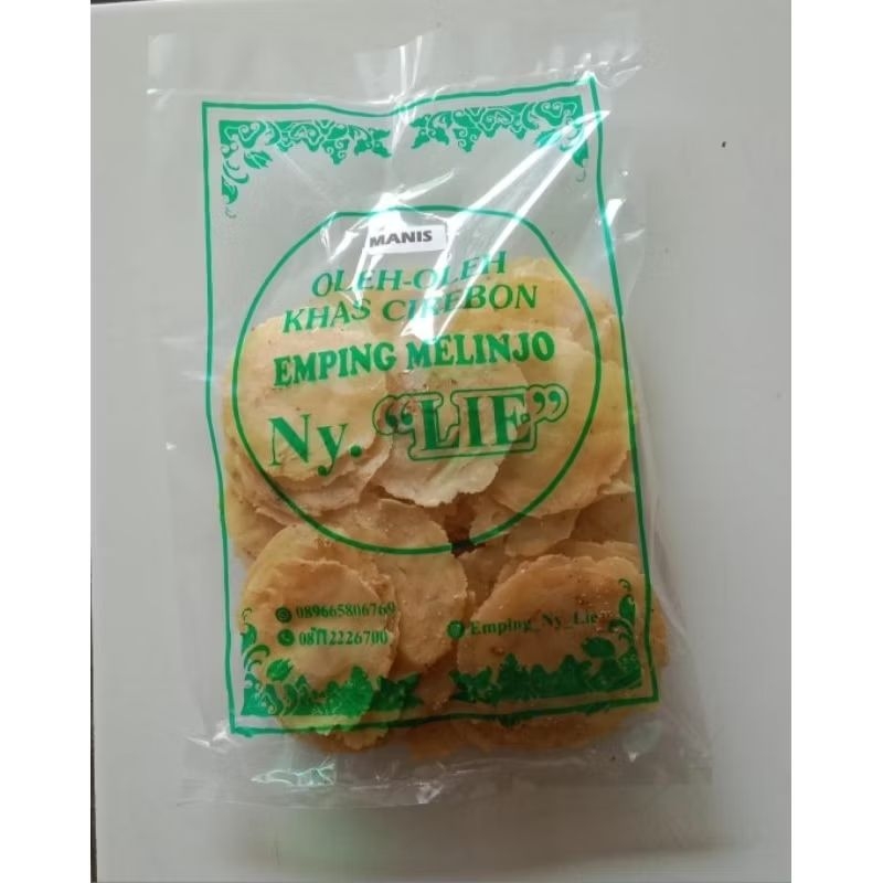 

Emping ny lie mentah manis