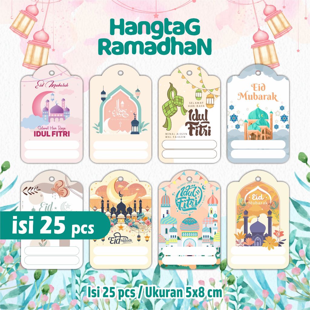 

Tag Idul Fitri - hangtag hampers lebaran - tag hampers idul fitri