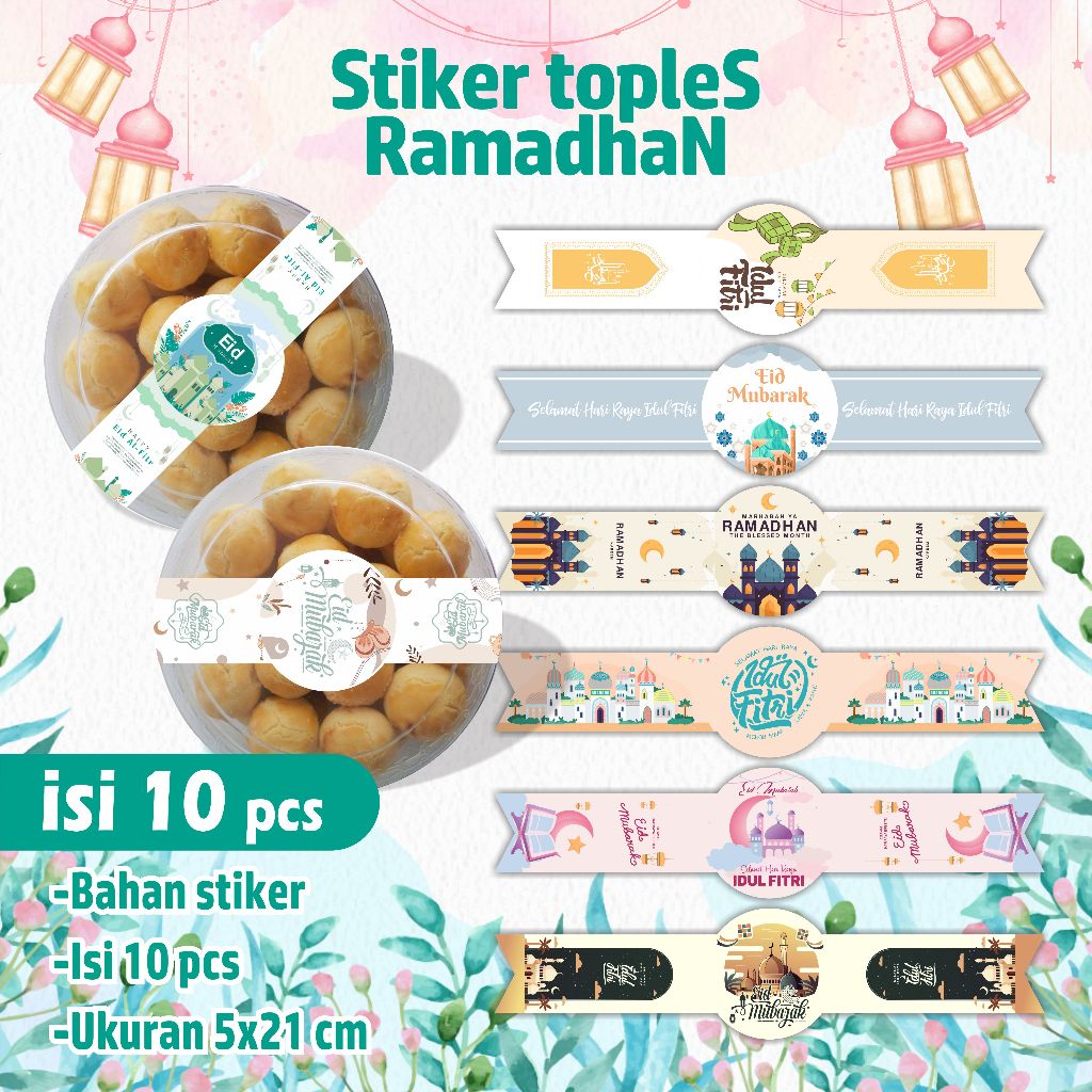 

Sticker Toples Idul Fitri Eid Mubarak Ramadhan - stiker idul fitri - Stiker label idul fitri