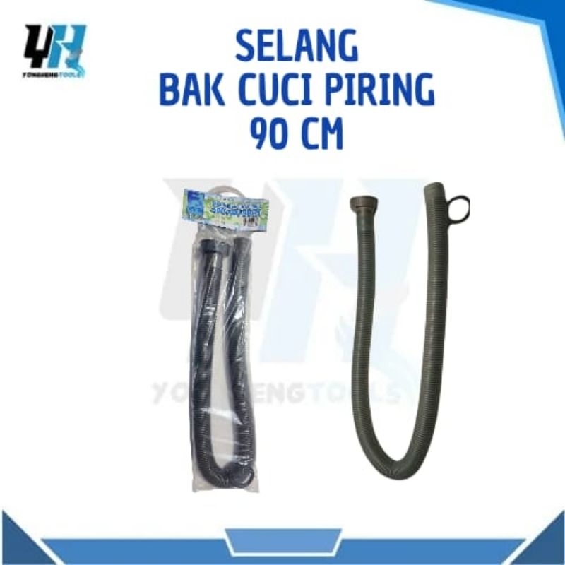 Selang Afur Abu Wastafel / Selang Bak Cuci Piring Drat 90cm