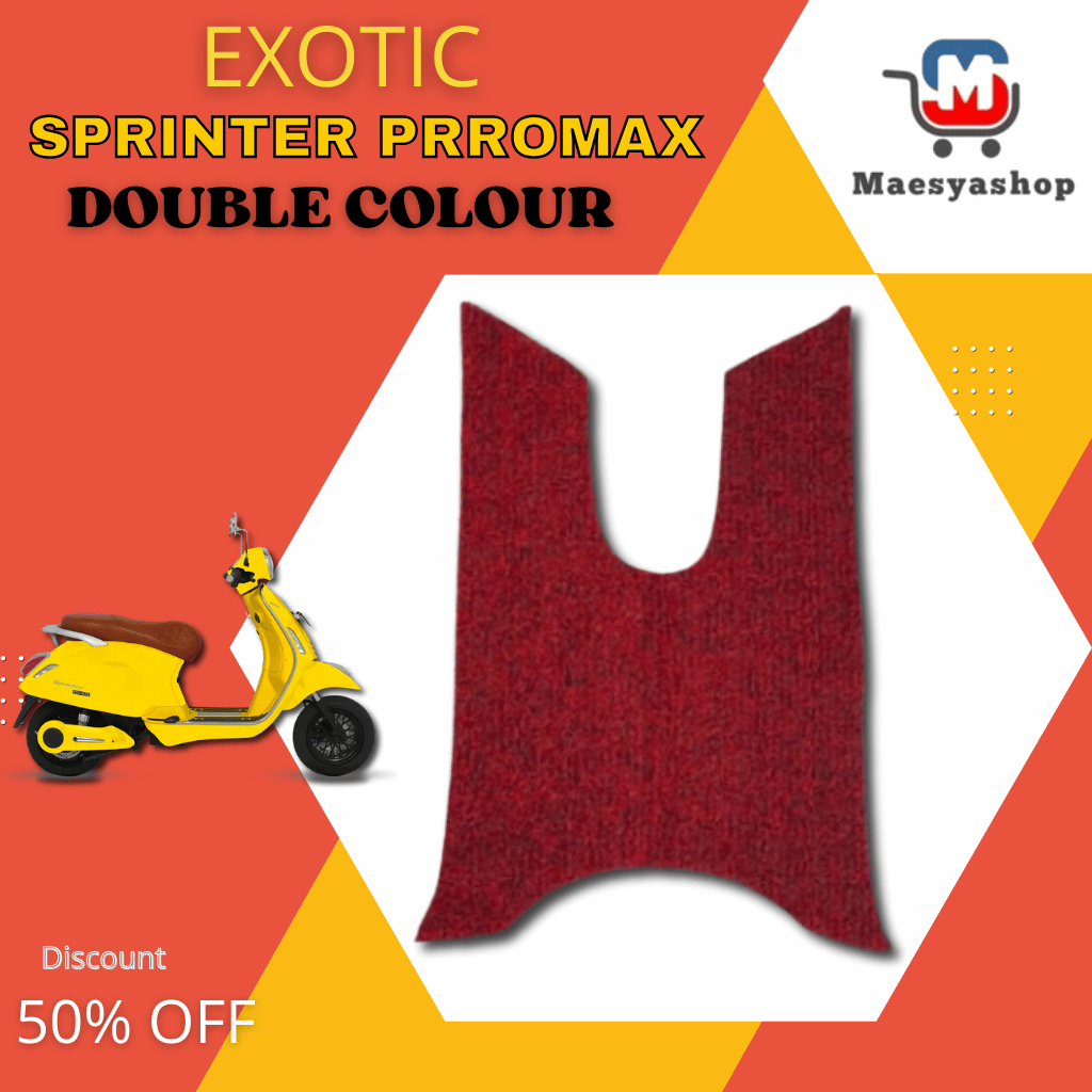 Karpet Sepeda Listrik Exotic Sprinter Pro Max Dua Warna