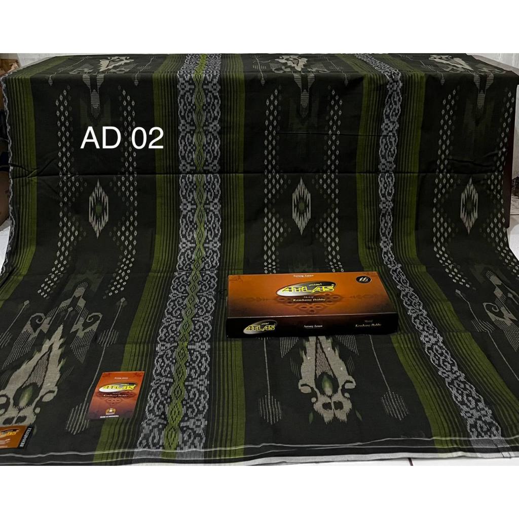 Sarung Atlas Kembang Dobby Silver MOTIF TERBARU BAHAN HALUS