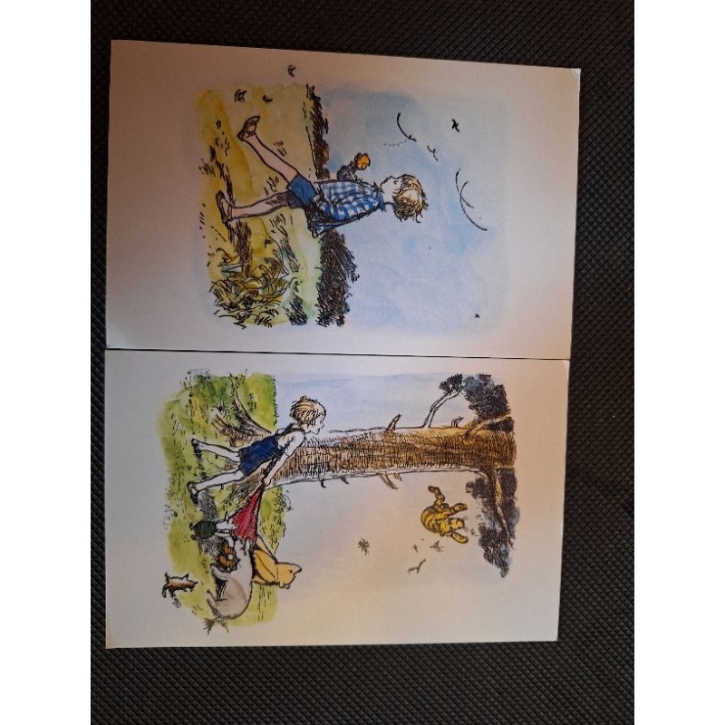 

2 Kartu pos winnie pooh/winnie pooh postcard