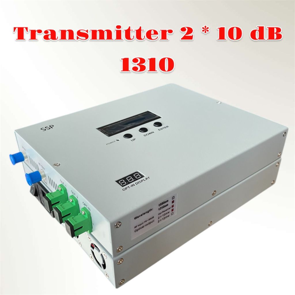 CATV Transmitter 1310 Output 2 x 10db