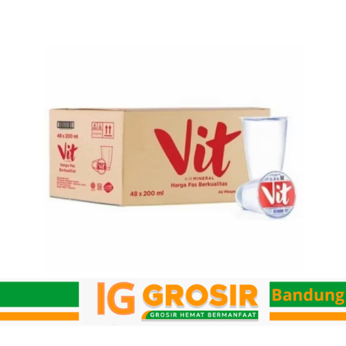 

Vit Air Minerale Gelas 1 Karton isi 48 cup