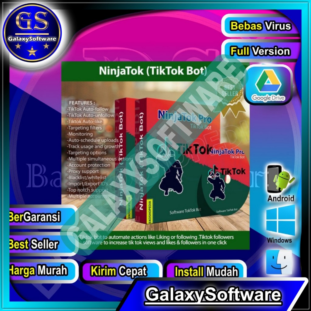 NinjaTok (TikTok bot) v1.9.8 2025 Windows Full Version - GalaxySoftware