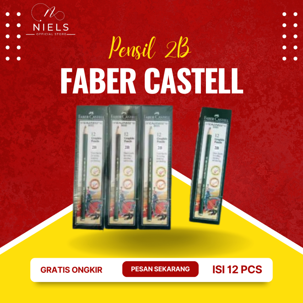 

Pensil 2B Faber Castell (12 pcs)