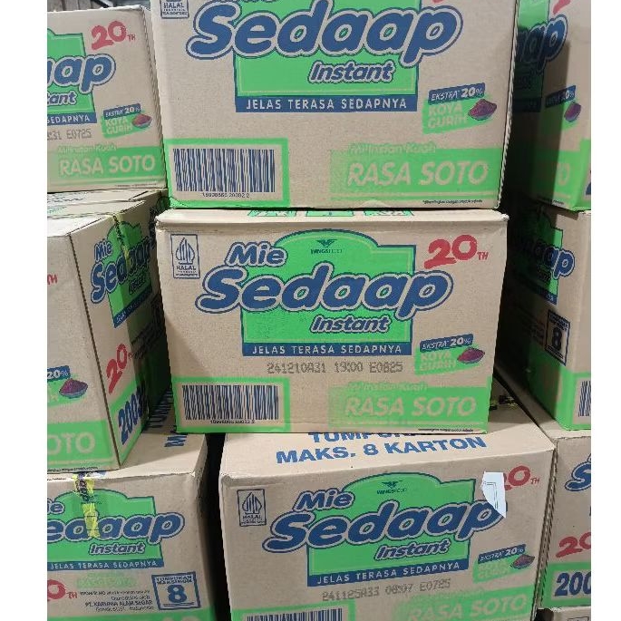 

Mie sedaap soto isi 40pcs/karton/mie instan/sedaap soto
