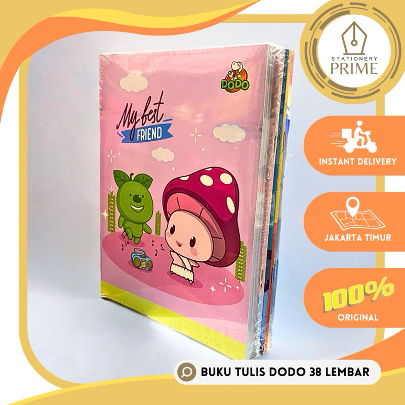 

Ay00! Buku Tulis DODO 38 Lembar by SiDU ( 1 pak isi 10 buku )