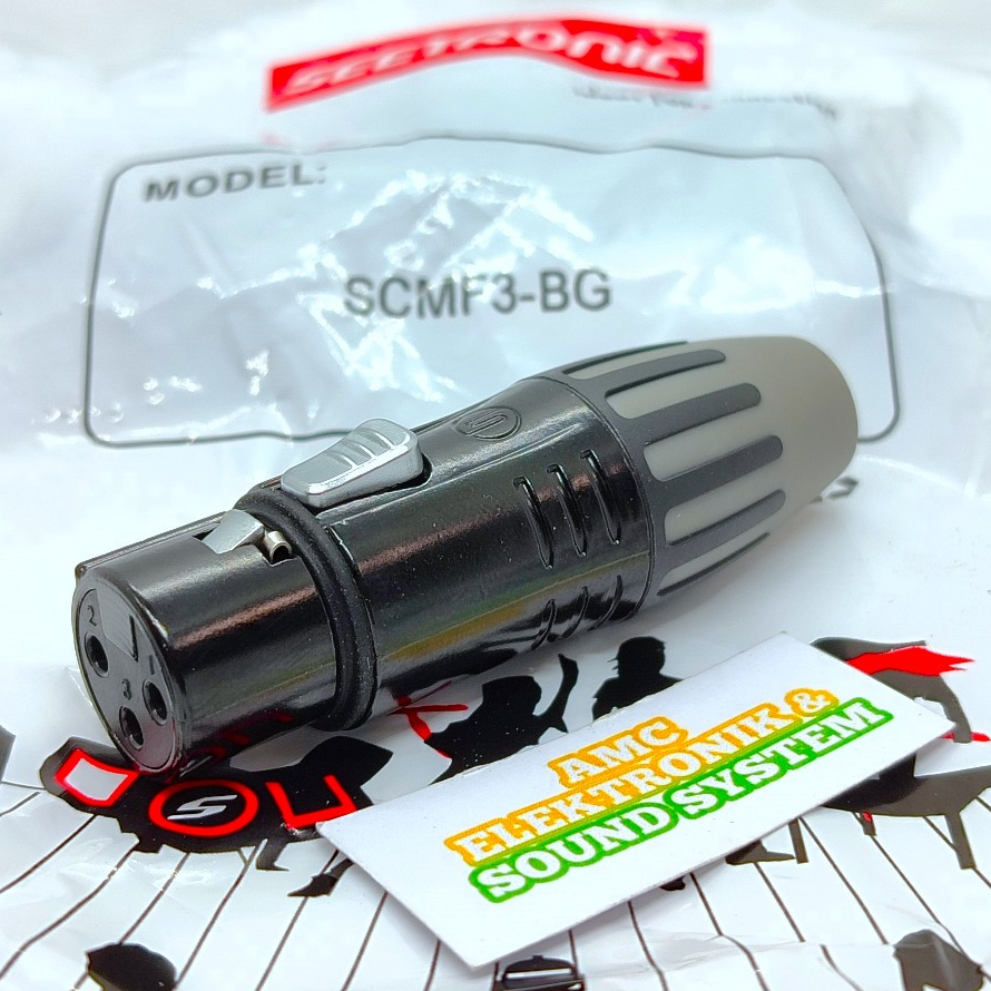 Soket Seetronic Canon XLR FEMALE  HITAM Original