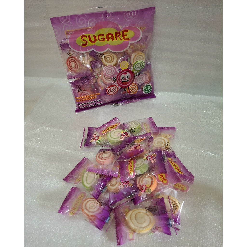 

Permen Jelly SUGARE 120 gr/pack