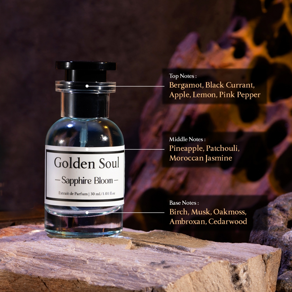 Golden Soul - Bundle Sapphire Bloom  + 1 Parfum 30 mL - Extrait de Parfum - Unisex