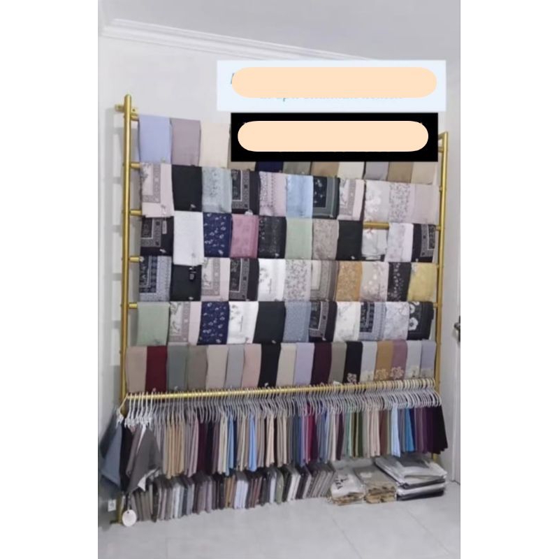 gawang jilbab susun// gawang jilbab dinding// gawang jilbab pipa besar