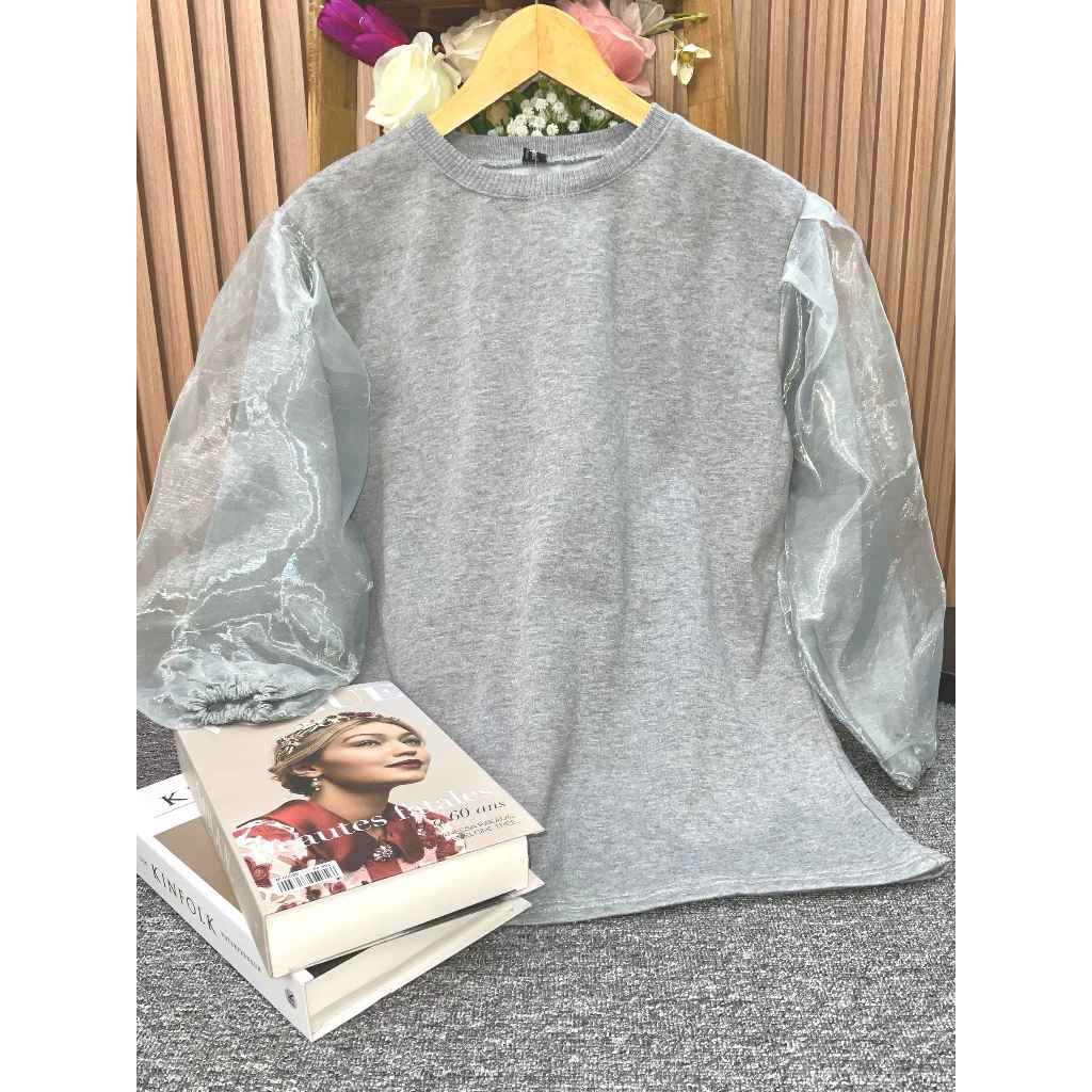 EMALI TOP/Atasan Wanita Remaja - Bahan Fleece Fashion Hijab Trendy