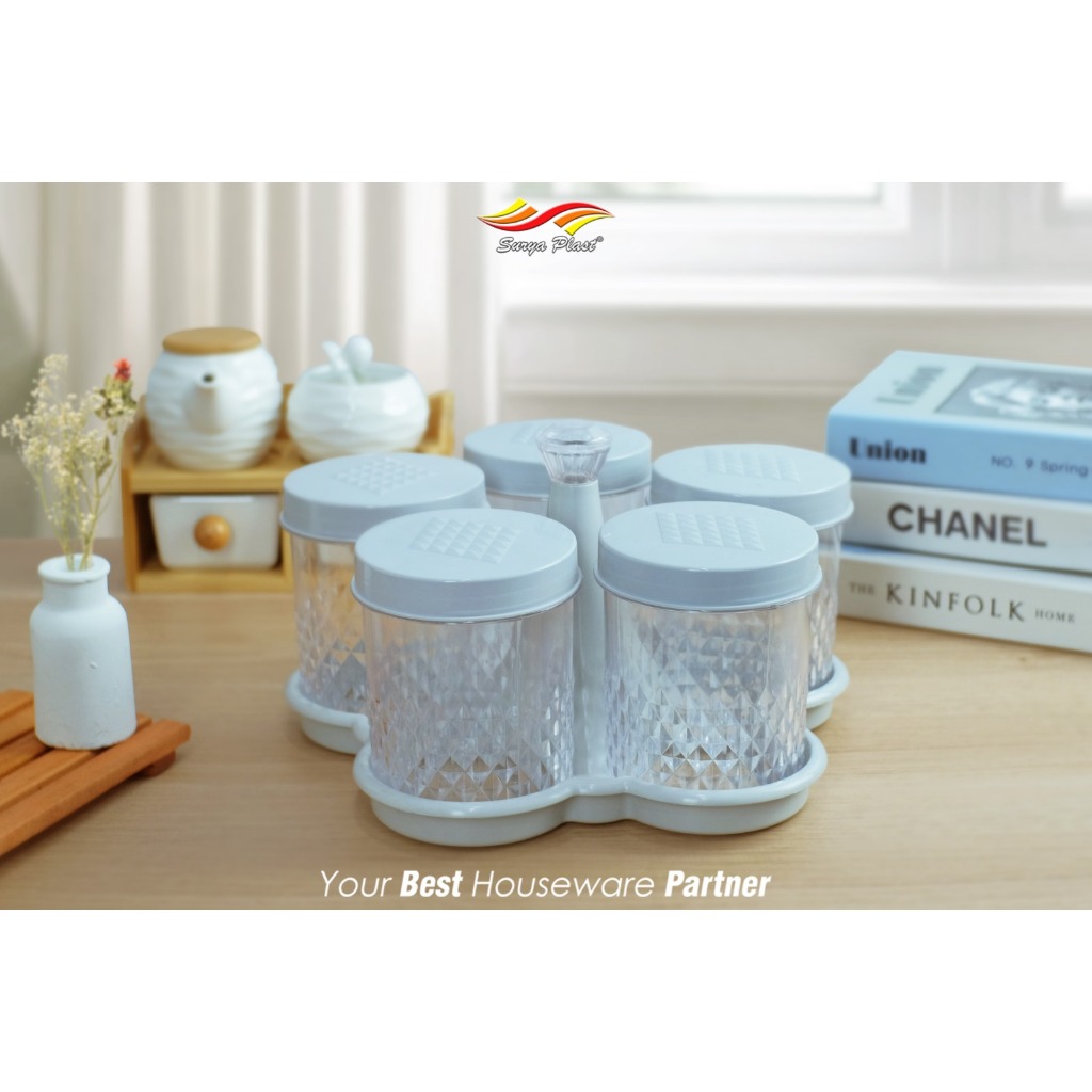 Toples Kristal Ruby + Nampan | Toples Mika Isi 3 | Toples Kacang Isi 5 | Toples Kue Isi 6 | Toples P