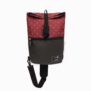 Eversac Ara One Shoulder Maroon Triangle Brown