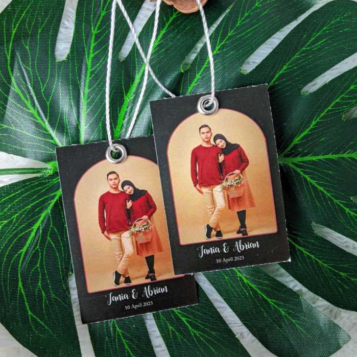 

Threemind Print Hangtag Wedding Souvenir Hang Tag Label Custom Pernikahan Ucapan Nikah Free Desain