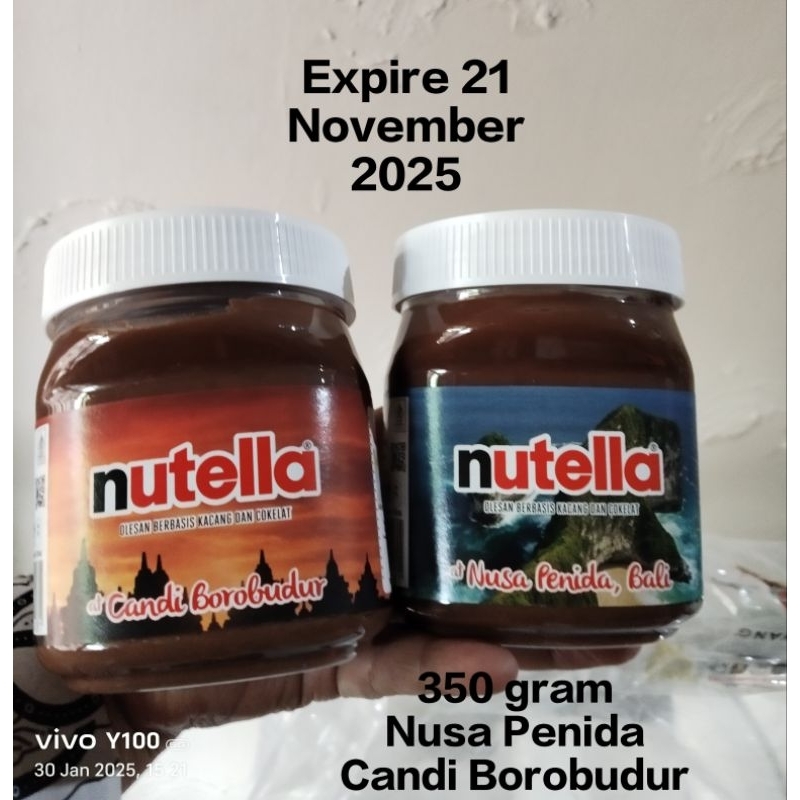 

Termurah di shopee. Promooooo. Olesan. Selai coklat cokelat chocolate kacang Hazelnut Nutella 350 gram. Bisa untuk isian Parcel. Edisi cinta tanah air. Nusa Penida dan Borobudur