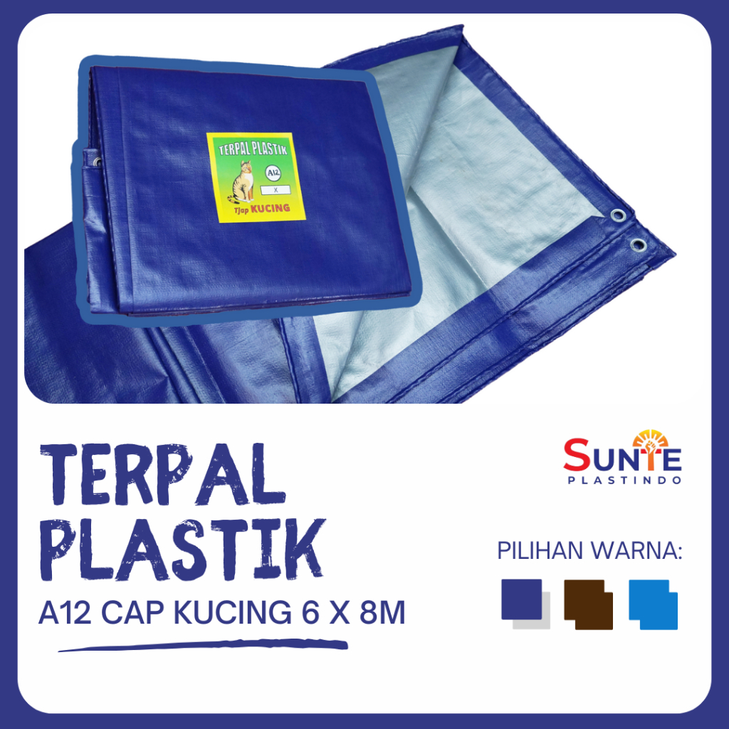 TERPAL A12 CAP KUCING UKURAN 6M X 8M