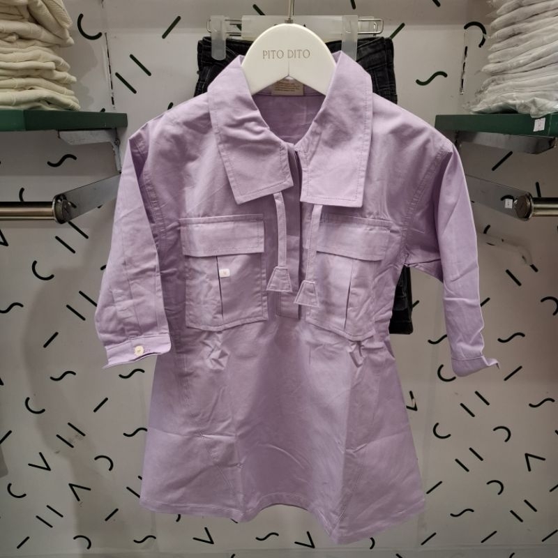 Dress Anak Perempuan Pito Dito Original Lilac