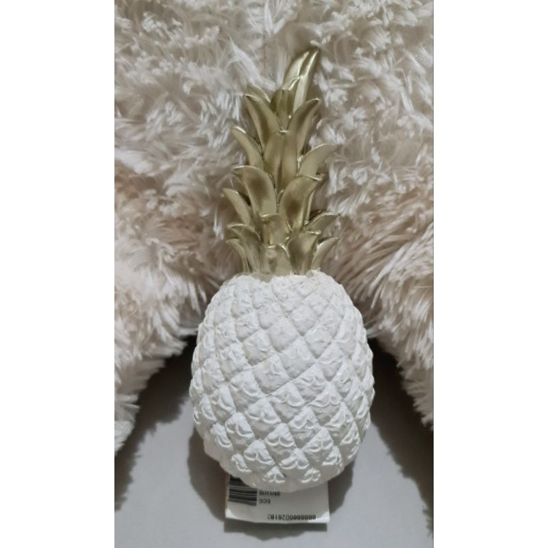 Pajangan Buah Nanas Putih Gold