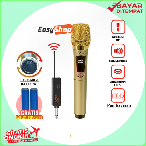Mic wireless single advance 103 Mic Profesional Wireless Microphone ADVANCE 103 Premium Original