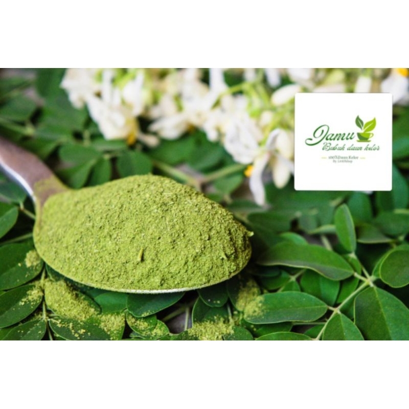 

BUBUK DAUN KELOR/MORINGA 100% DAUN KELOR ASLI BERAT 125g 250g