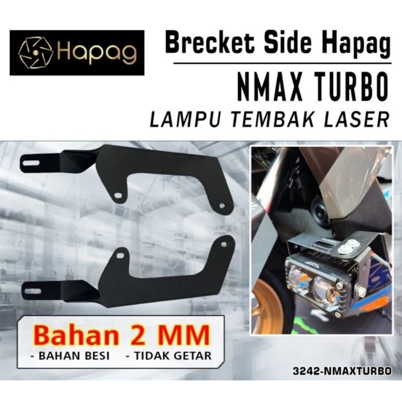 BRACKET MINI LASER MOTOR NMAX TURBO NEW MERK HAPAG