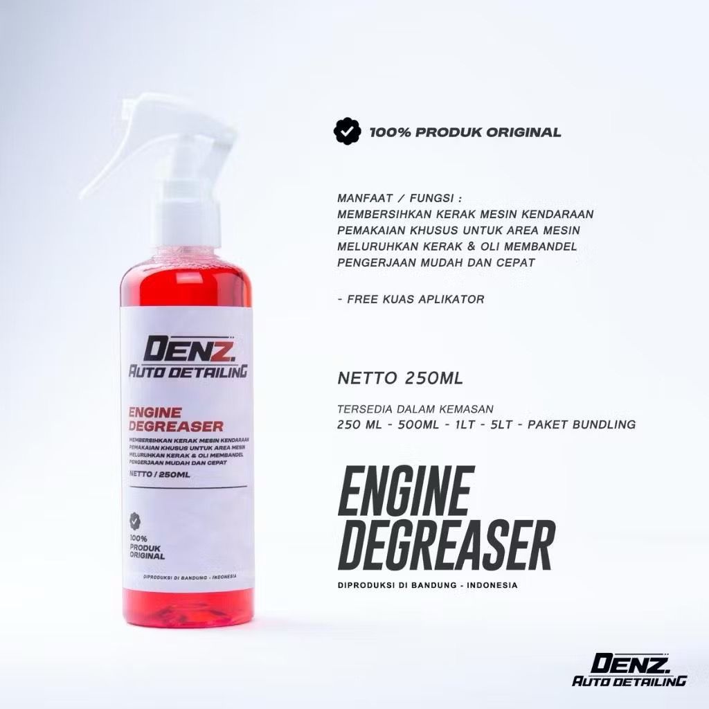 ENGINE DEGREASER ORIGINAL DENZ AUTO DETAILING / cairan pembersih kerak oli motor / DENZ AUTO DETAILI