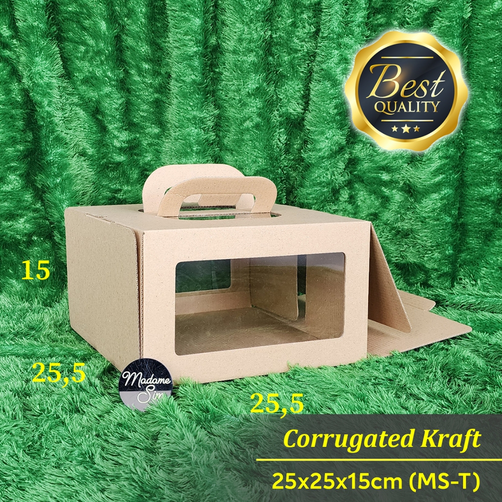 

GABLE BOX JINJING - KOTAK KUE - DUS BOLU 25x25x15 - MS-T (ISI : 10 PCS)