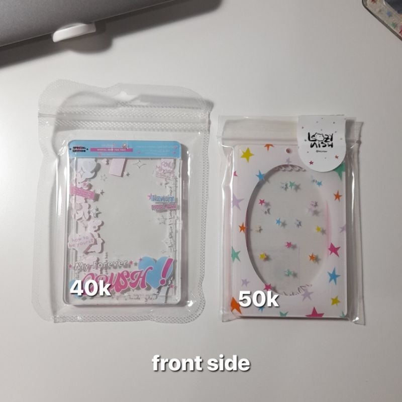 [ READY ] preloved cahol acrylic nakashaki x kooality lover holder sanrio kuromi photocard holder lo