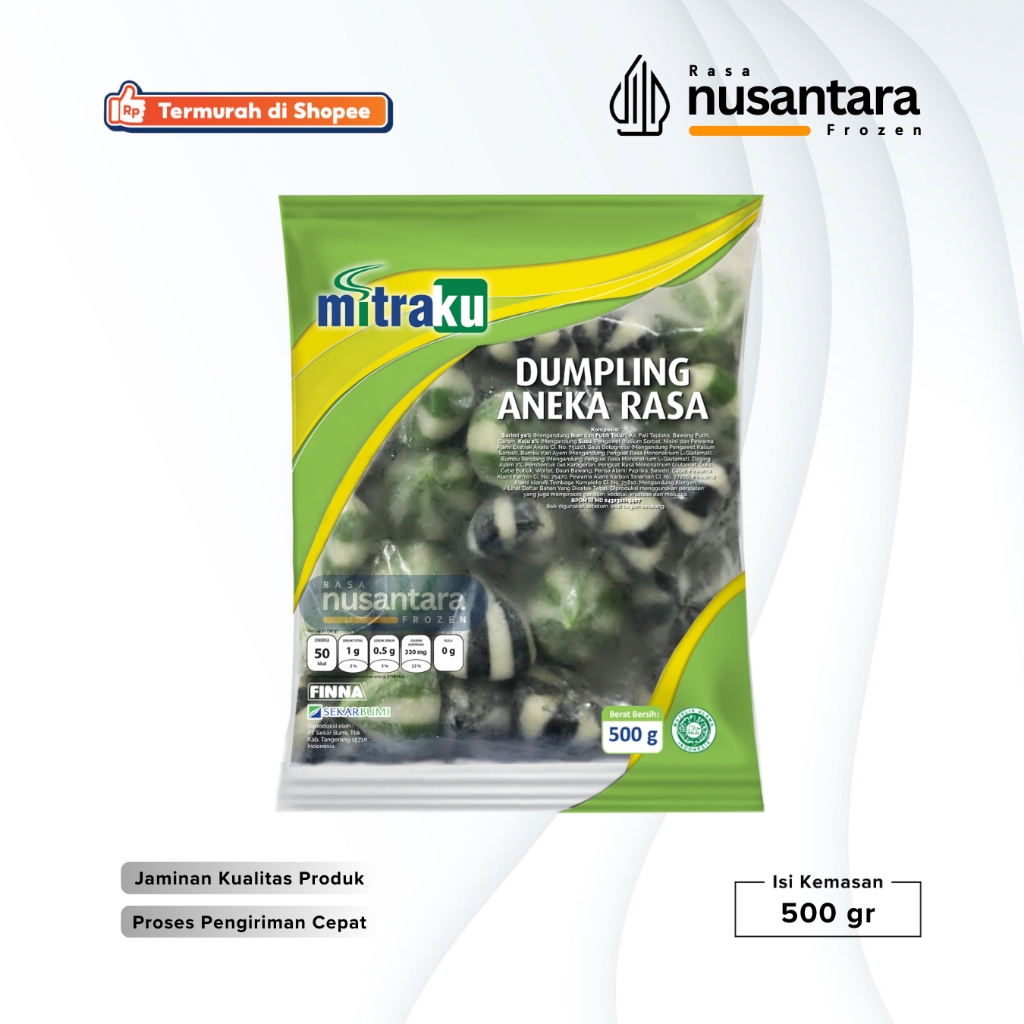 

MITRAKU Dumpling Aneka Rasa 500 gr Olahan Seafood Halal
