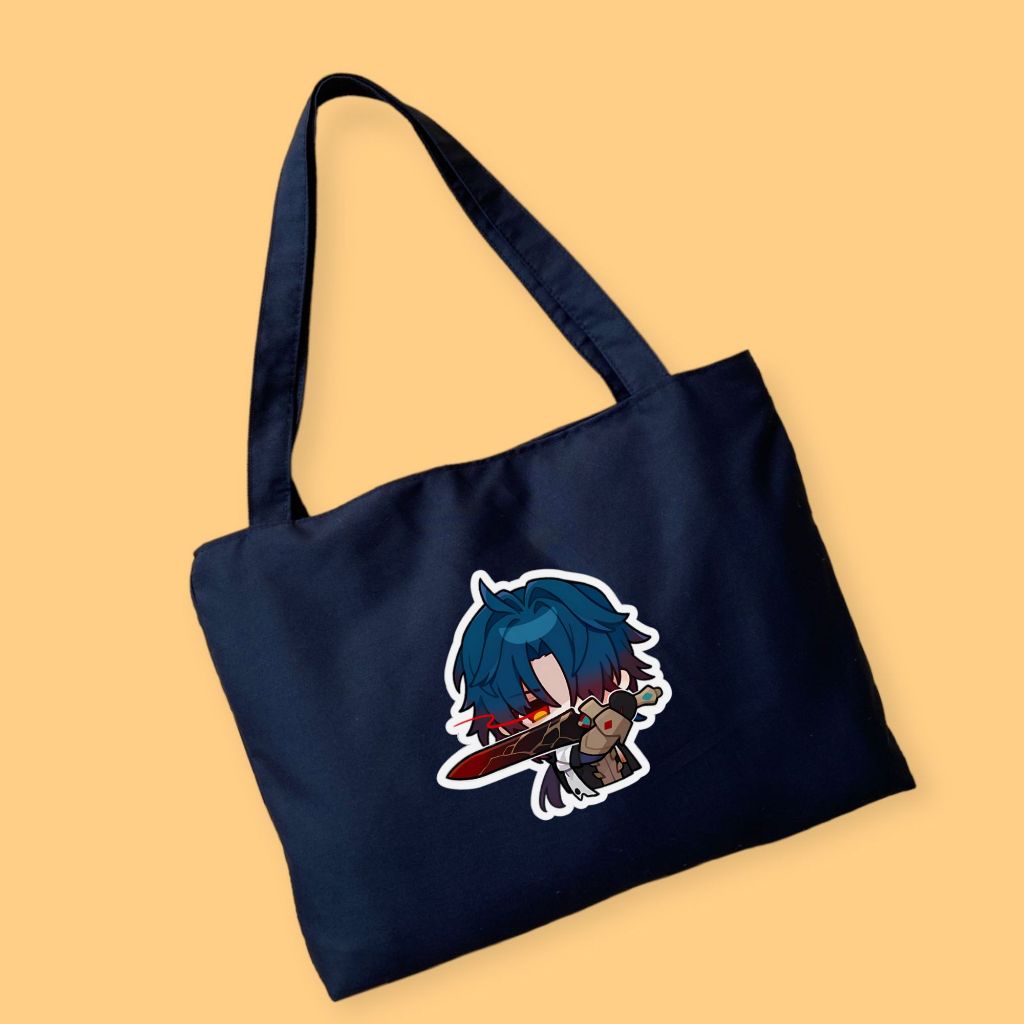 Tote bag Landscape Honkail Starrail ToteBag Resleting Bahan Kain Drill Fit Laptop || Kiiyoomii ||
