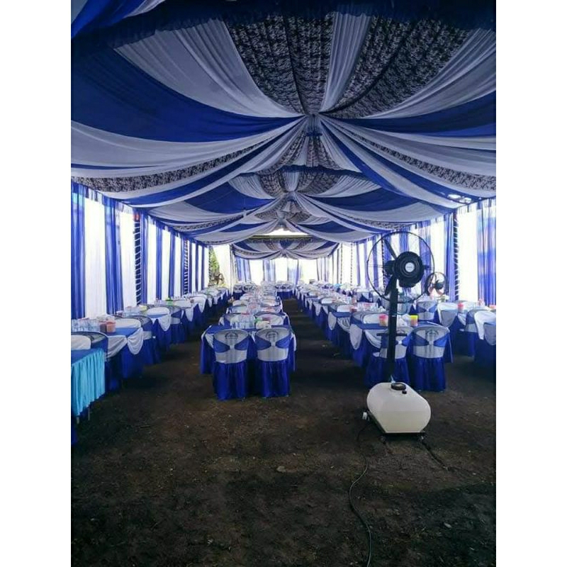 Plafon Balon - Plafon Dekorasi Kombinasi Batik - Plafon Tenda Model Balon