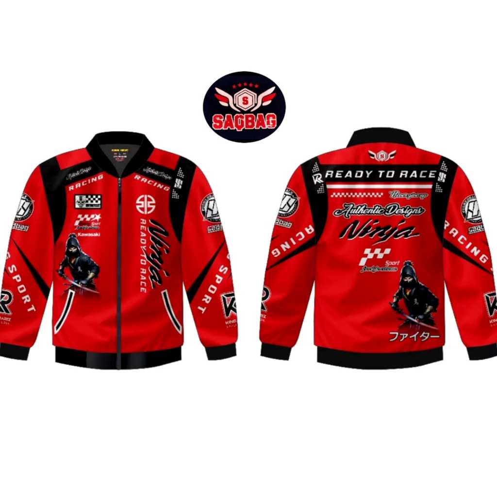 Jaket Pria Nascar Team Kawasaki Jacket Racing Motor