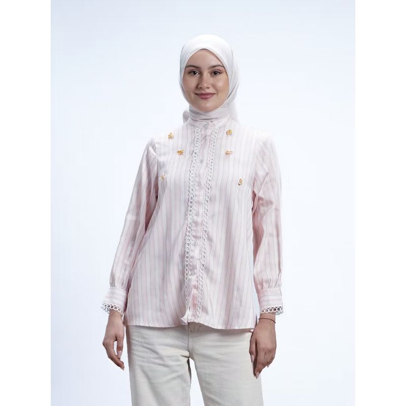 (NEW) Peonie shirt pink Aleza Label