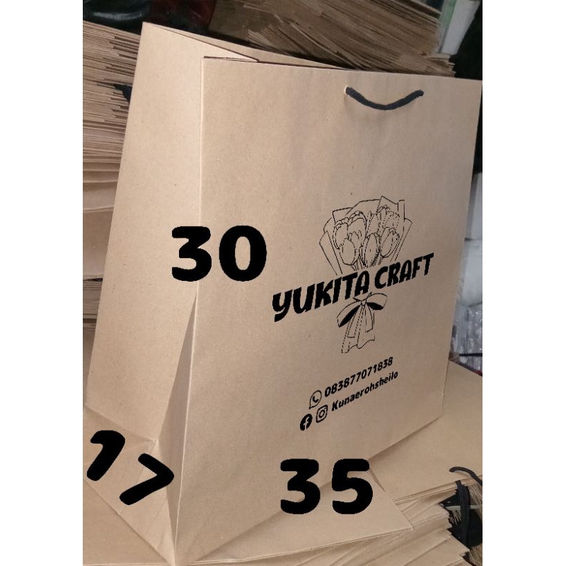 

paper bag 35 x 17 x 30 sablon