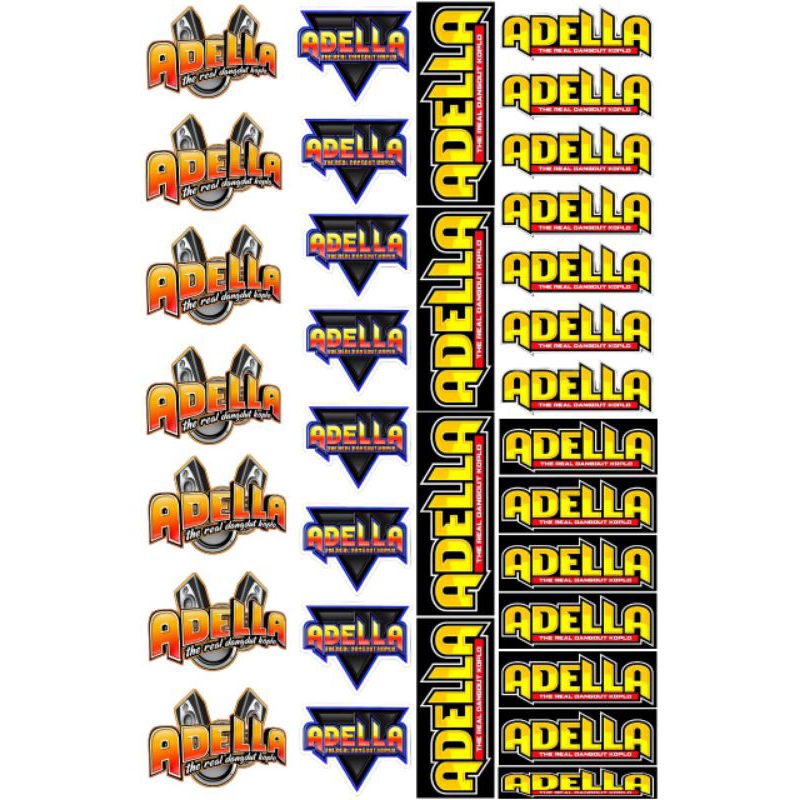 

STIKER ADELLA ISI 33 PCS BAHAN ANTI AIR 1 LEMBAR UKURAN 30CM X 45CM