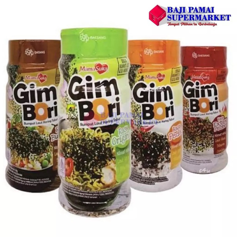 

Mamasuka Gim Bori Rumput Laut Kering Tabur 30gr All Varian
