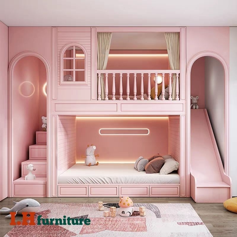 Dipan anak perempuan , dipan tingkat , dipan istanah , tempat tidur anak mewah