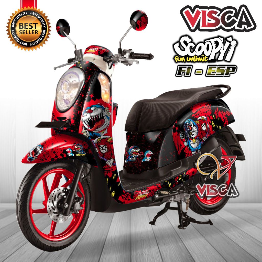 Decal Scoopy Fi 2015 2016 Full Body Stiker Scoopy Fi 2015 2016 Full Body Striping Scoopy Fi 2015 201