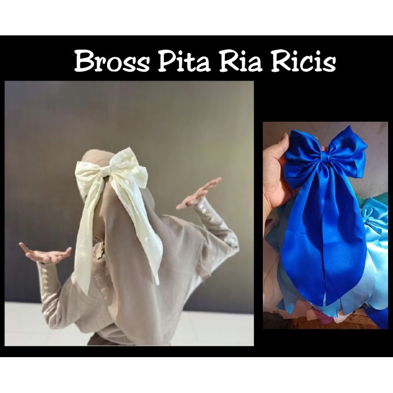 Bross Pita Ria Ricis Premium l bross juntai pita l bross kekinian l bross viral l aksesoris hijab l 