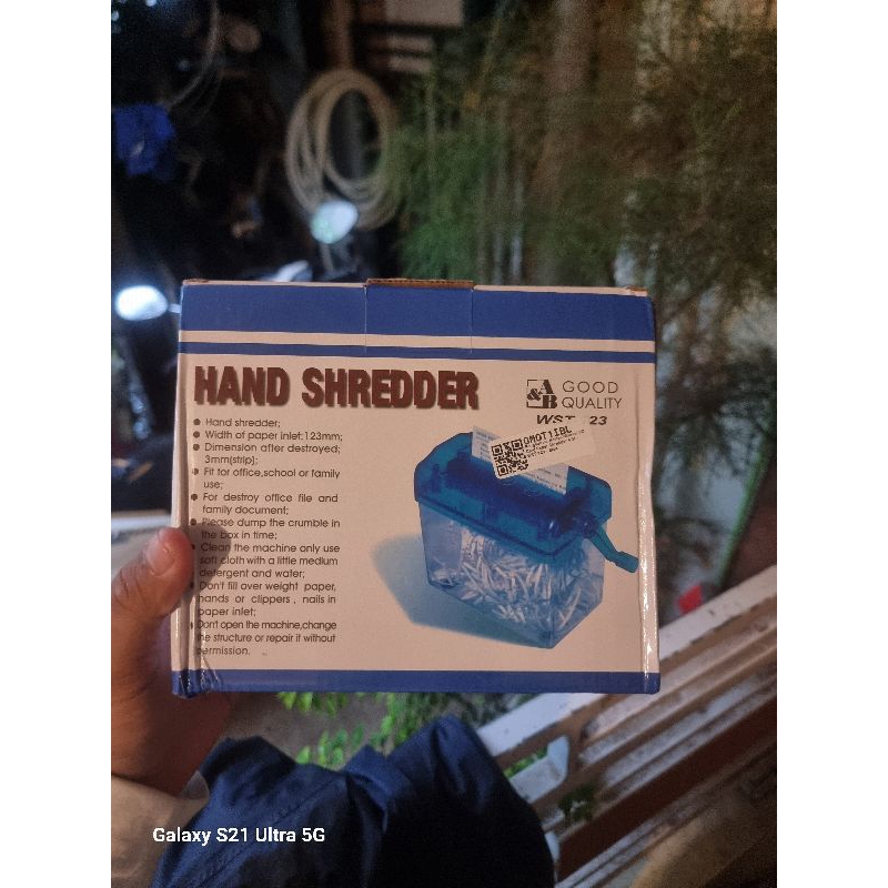 Pemotong kertas cd mini Paper Hand Shredder alat penghancur kertas manual