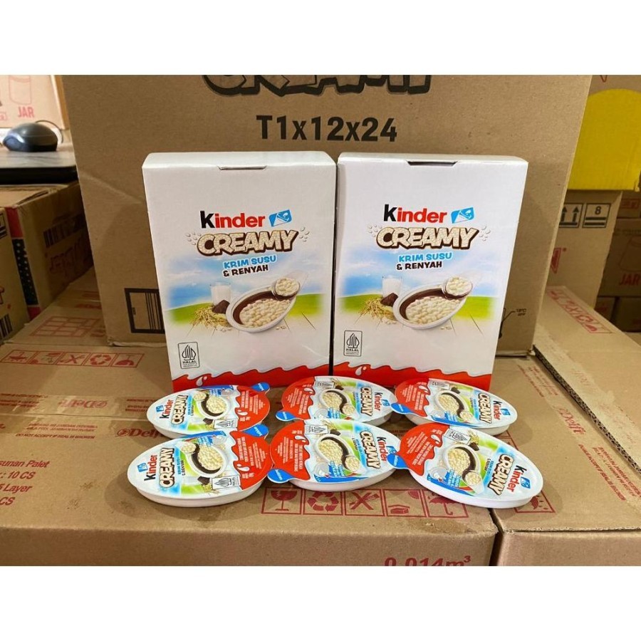 

KINDER joy Creamy Milky and Crunchy is 12 pcs