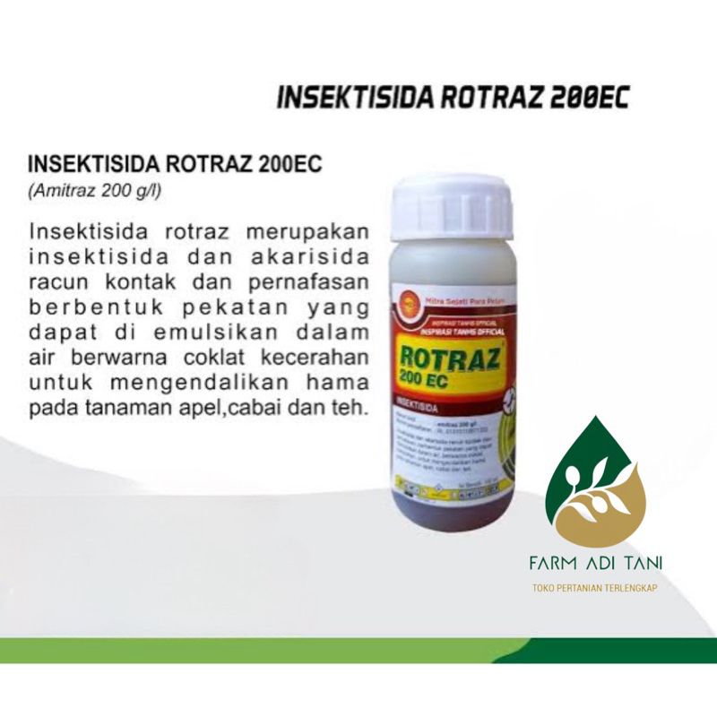 Rotras 200 EC / insektisida Amitraz 200 EC / MKD