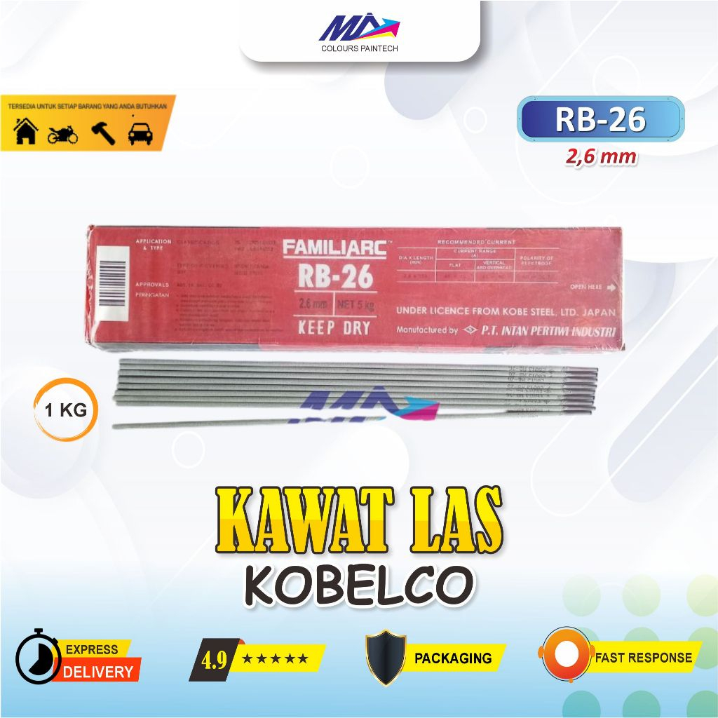 KAWAT LAS KOBELCO RB-26 2,6MM 1KG