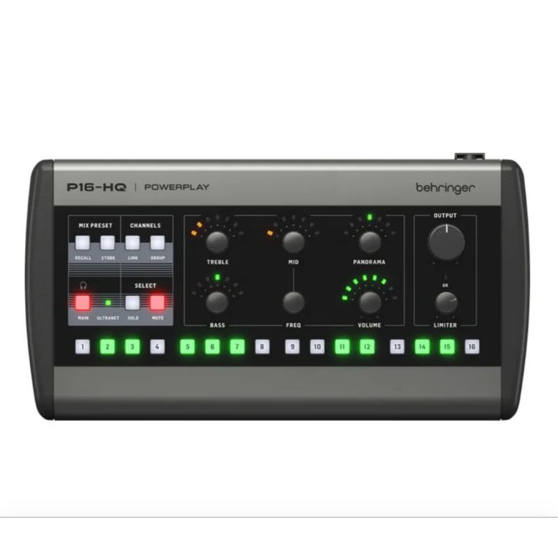 Behringer Powerplay P16-HQ P16HQ 16-channel Digital Personal Mixer