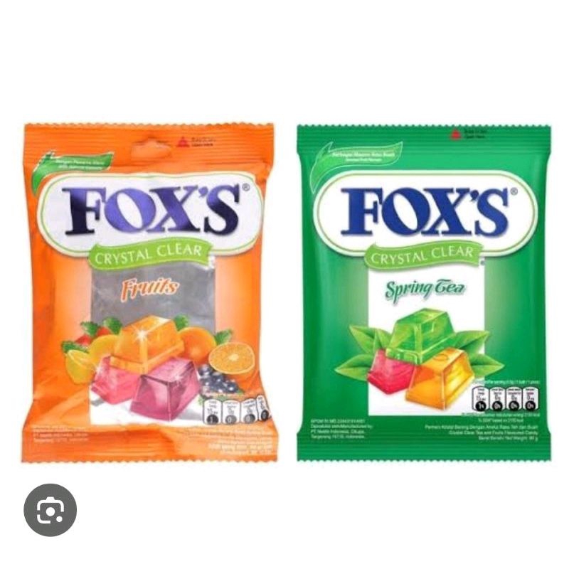 

Permen Foxs Crystal Clear Travesium 125gr / Permen Fox's Oval Candy isi kurleb 50 biji