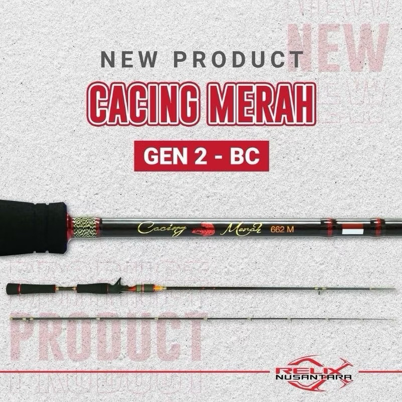 Joran BC Relix Nusantara CACING MERAH 662 Generasi ke 2